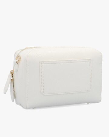 Valentino Bags Pattie Haversack White Pebbled Cross Body Bag