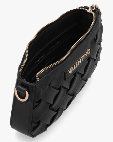 Valentino Bags Ennis Black Woven Shoulder Bag