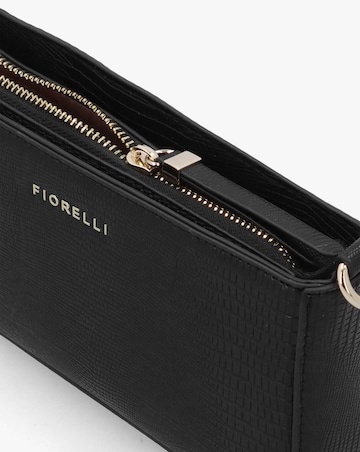 Fiorelli Ayla Black Moc Croc Clutch Bag