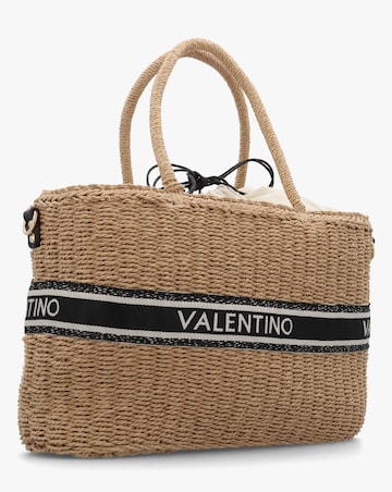Valentino Bags Boho Natural Woven Shopper Bag