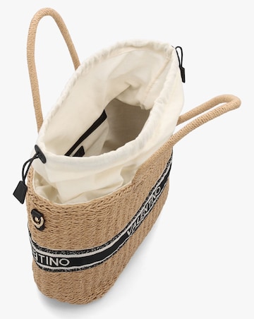 Valentino Bags Boho Natural Woven Shopper Bag