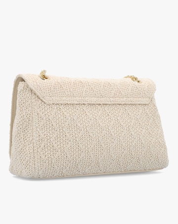 Valentino Bags Ocarina Summer Ecru Woven Satchel Bag