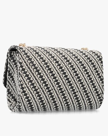 Valentino Bags Divina Summer Black Multi Woven Shoulder Bag