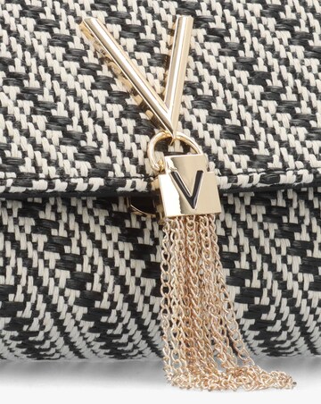 Valentino Bags Divina Summer Black Multi Woven Shoulder Bag