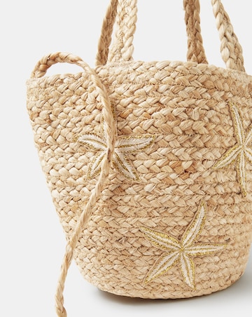 Accessorize Starfish Raffia Bag