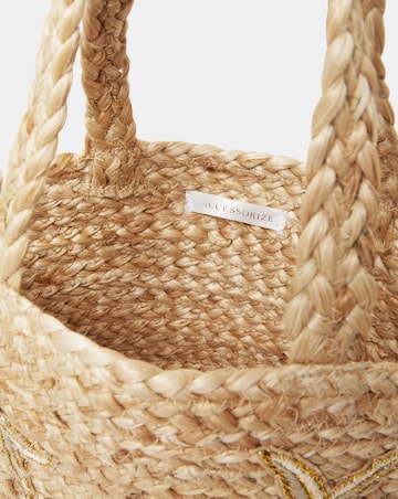 Accessorize Starfish Raffia Bag