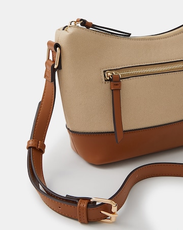 Accessorize Two Tone Canvas Crossbody