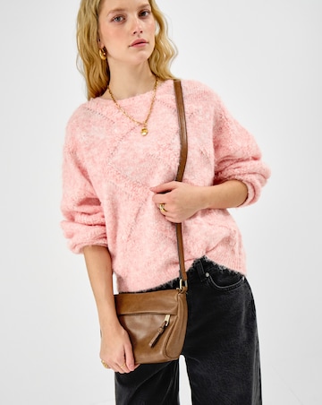 Accessorize Zip Front Crossbody Bag