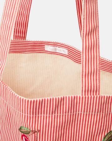 Accessorize Cherry Stripe Shopper Bag