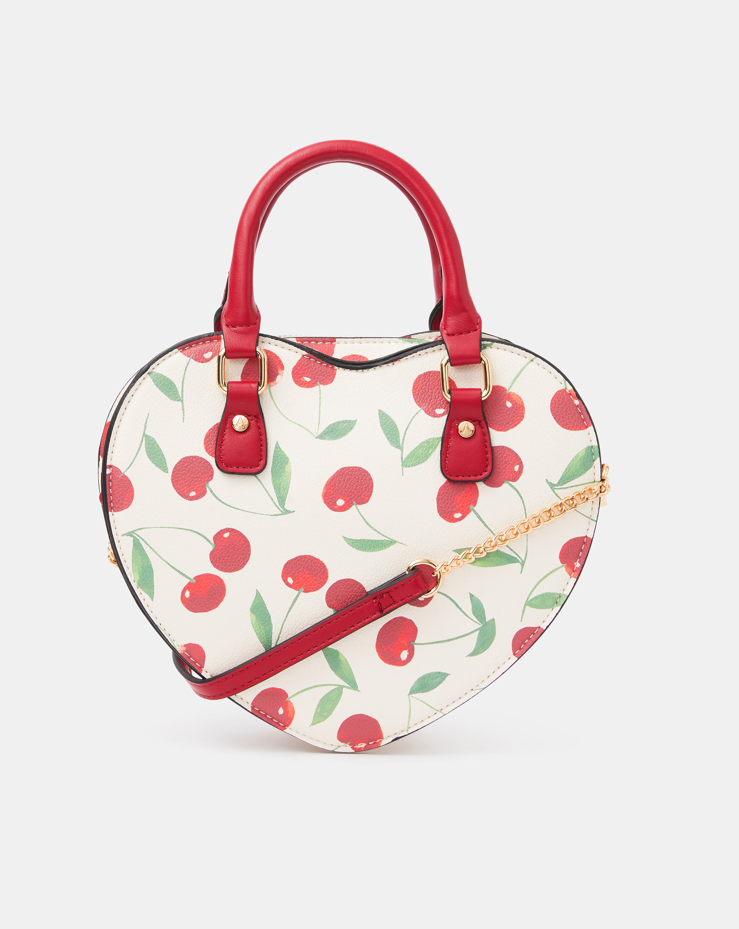 New In - Accessorize Cherry Print Heart Crossbody
