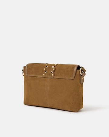 Accessorize Eyelet Suede Crossbody
