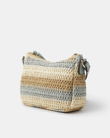 Accessorize Stripe Woven Cross Body Bag