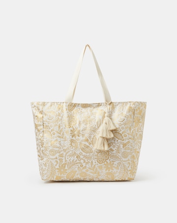 Accessorize Shimmer Paisley Tote Bag