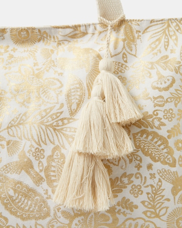 Accessorize Shimmer Paisley Tote Bag