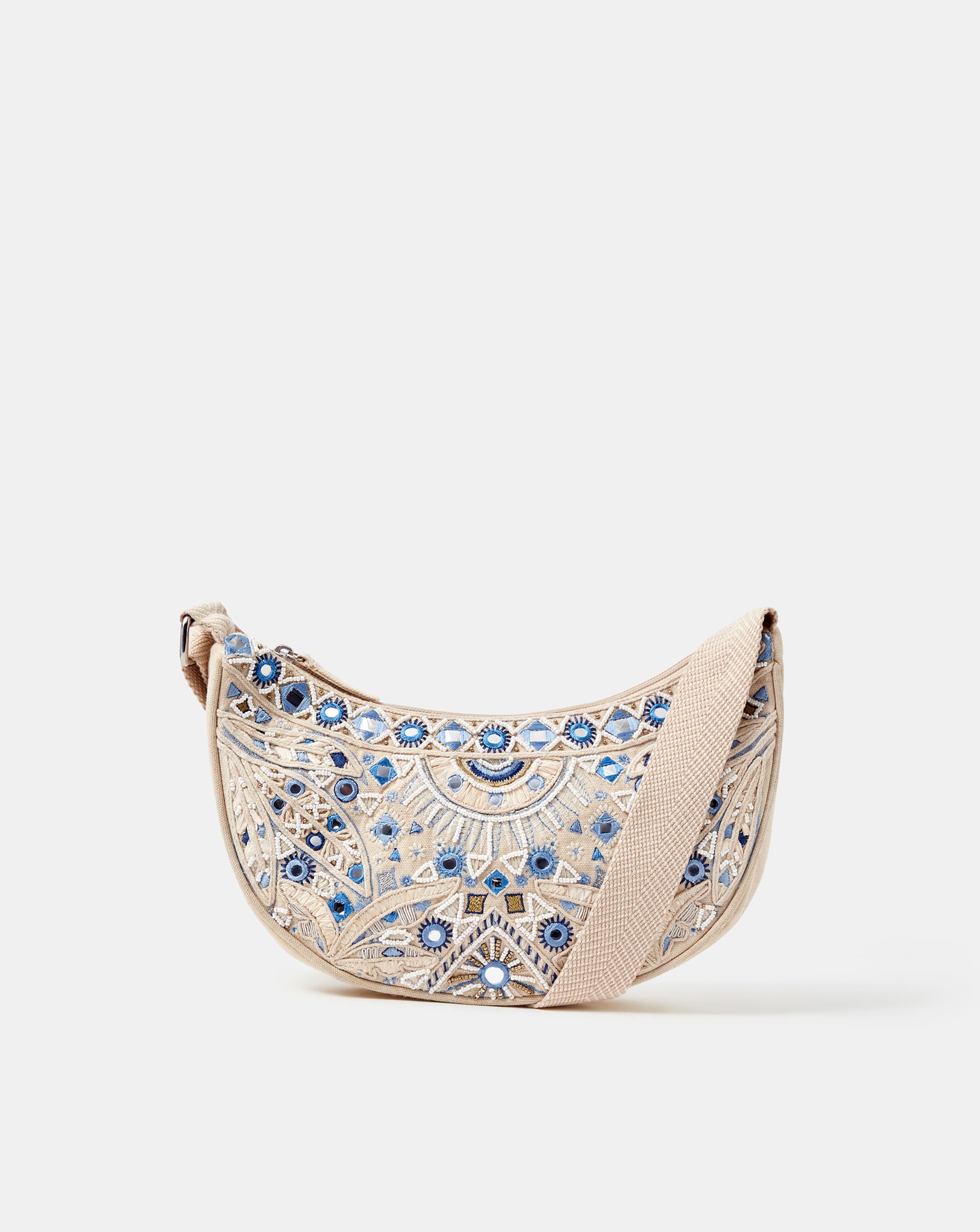 New In - Accessorize Embroidered Sling Crossbody
