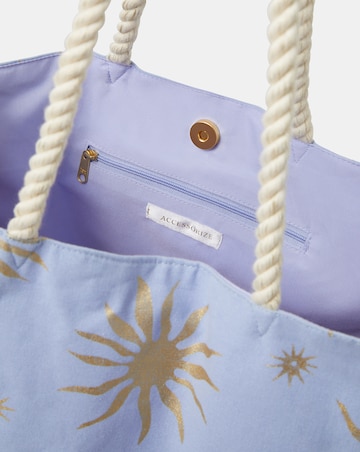 Accessorize Sun Print Beach Tote Bag