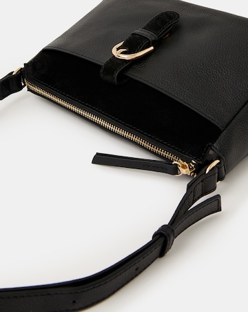 Accessorize Buckle Leather Crossbody Bag
