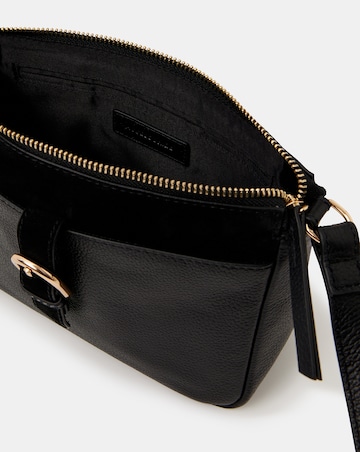 Accessorize Buckle Leather Crossbody Bag