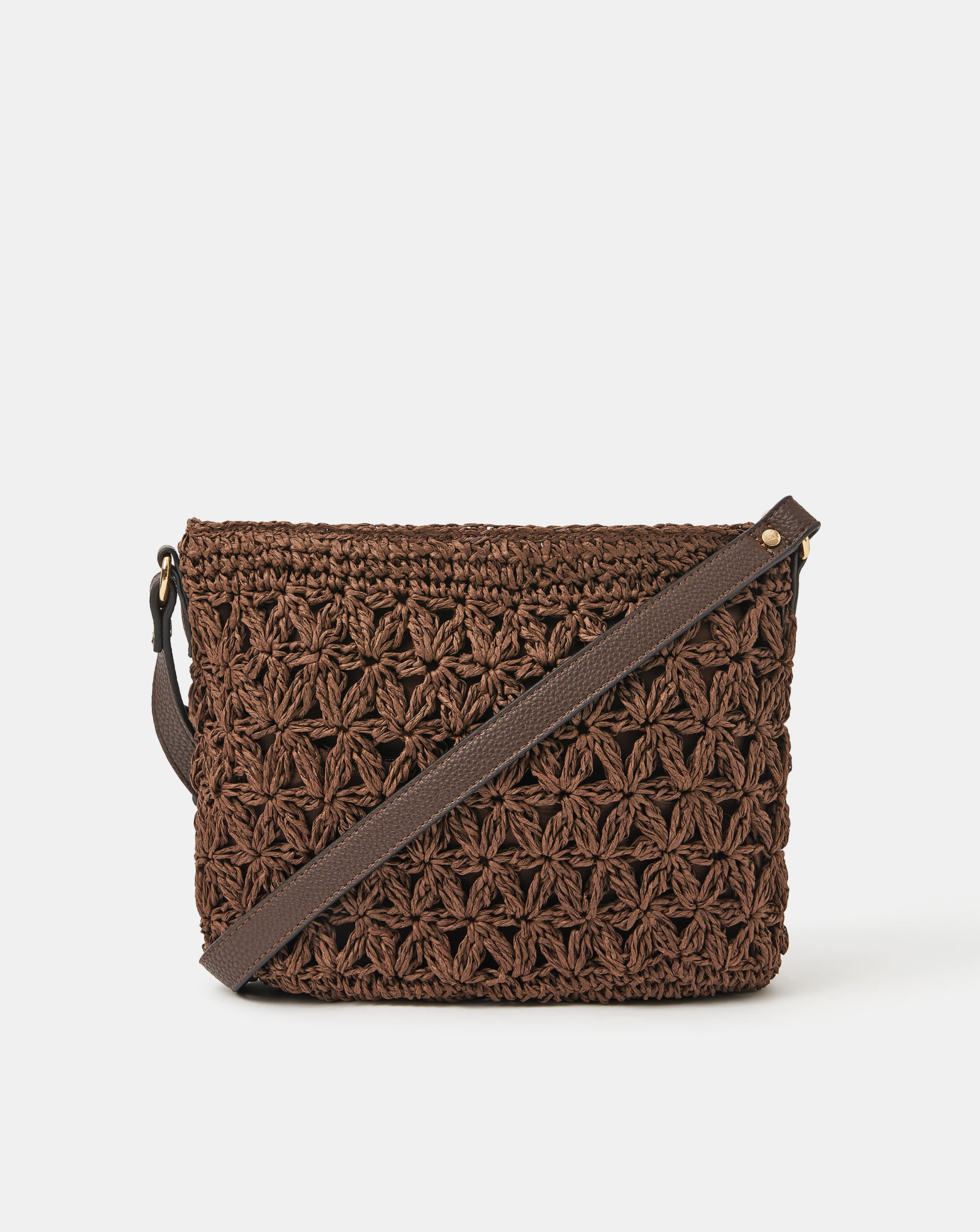 New In - Accessorize Raffia Crossbody Bag