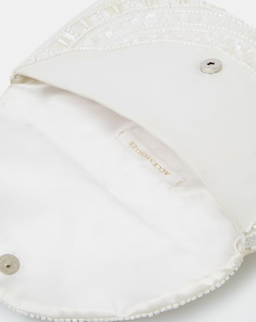 Accessorize Pearl Beaded Clutch Bag