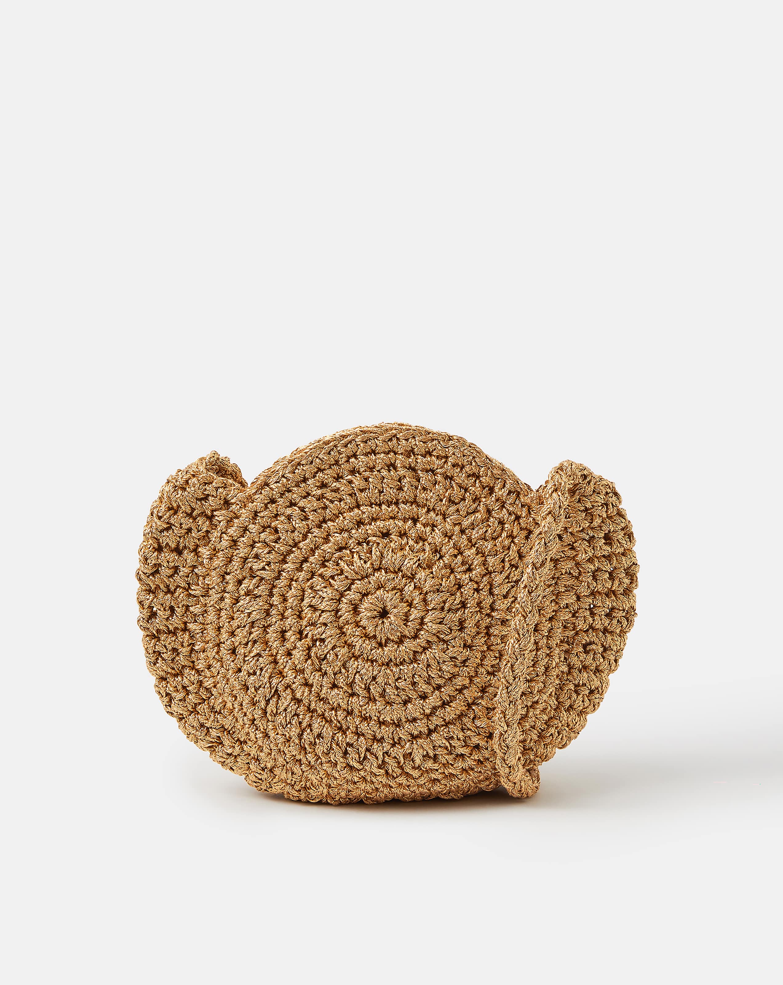 New In - Accessorize Shell Macrame Crossbody Bag