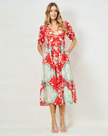 HOPE & IVY AMAL MIDAXI DRESS