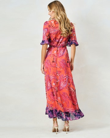 HOPE & IVY ZELLA MAXI WRAP DRESS