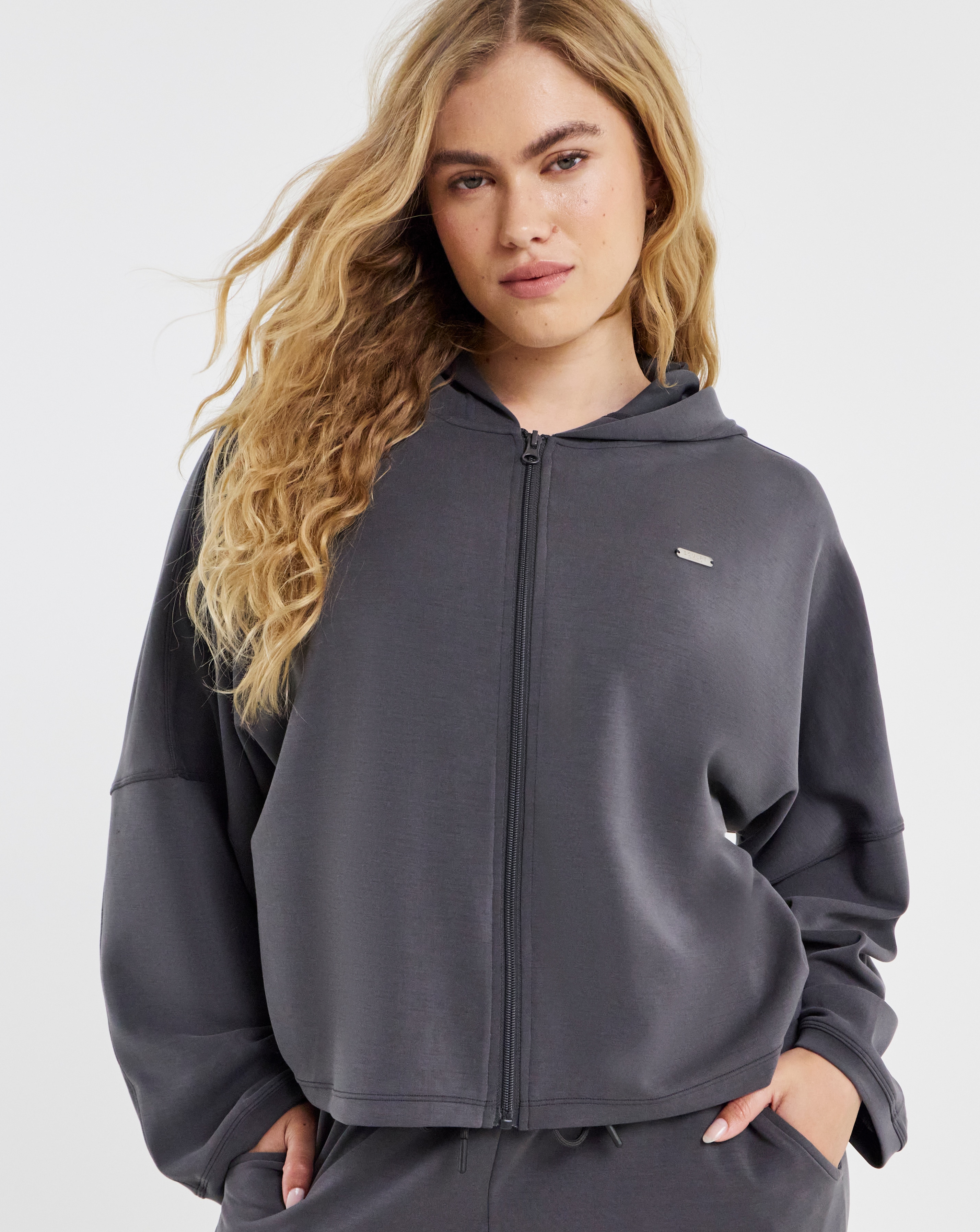 New In - Sculpt Activewear Modal Zip Hoodie