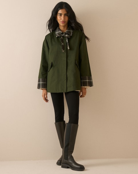 NOBODY'S CHILD TARTAN TRIM JACKET
