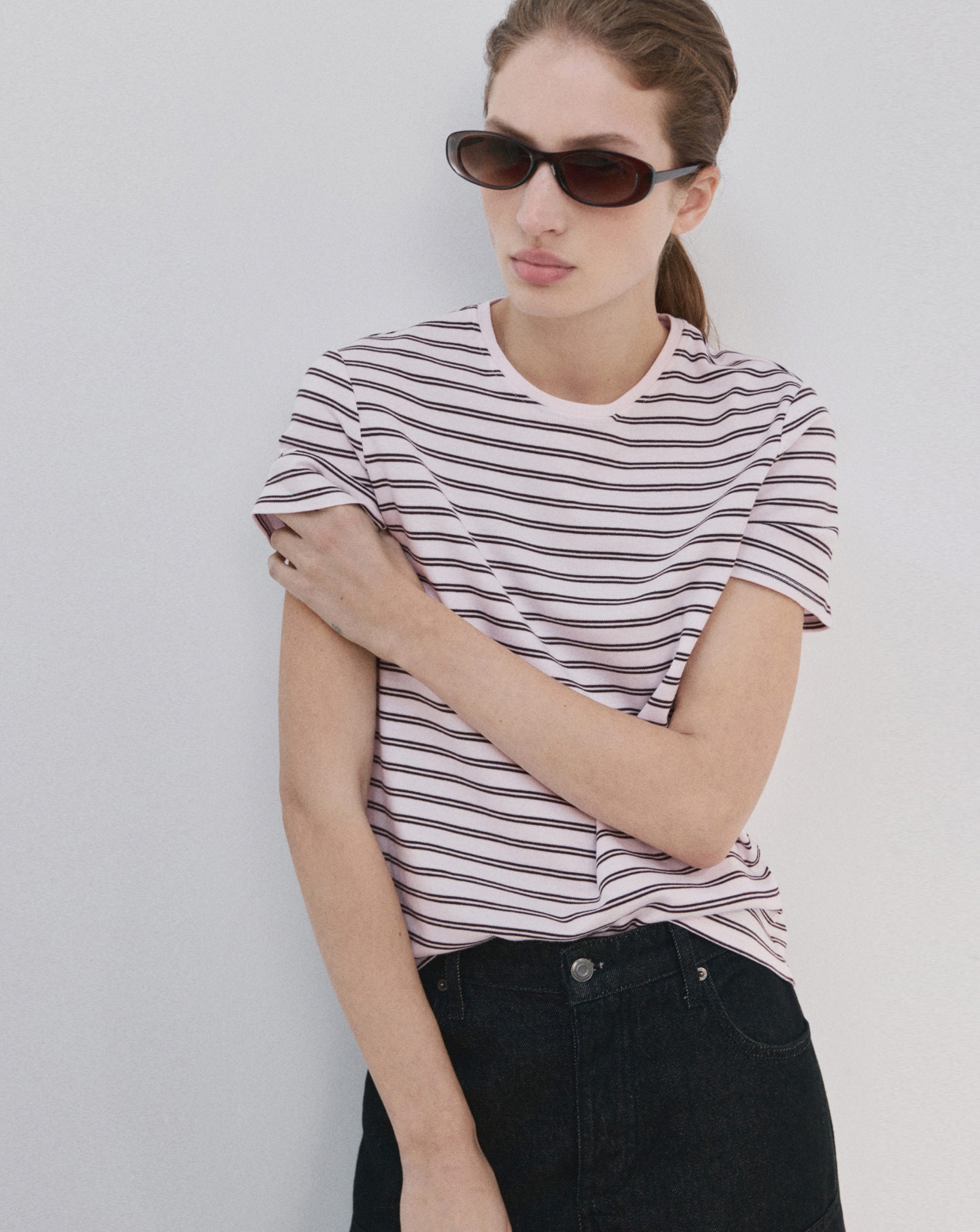 New In - Mango Short Sleeved Cotton T-Shirt