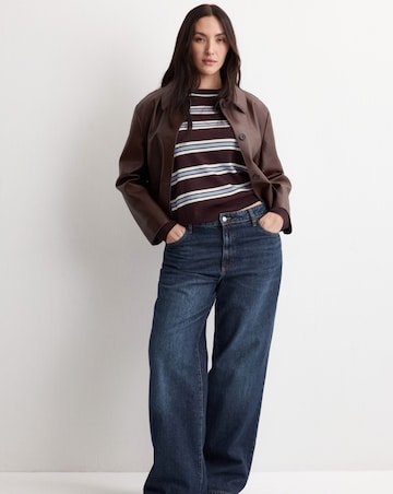 Mango Striped Knit Sweater