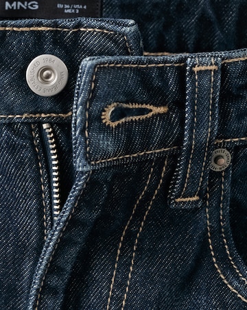 Mango Wide Leg Turned Up Hem Jean