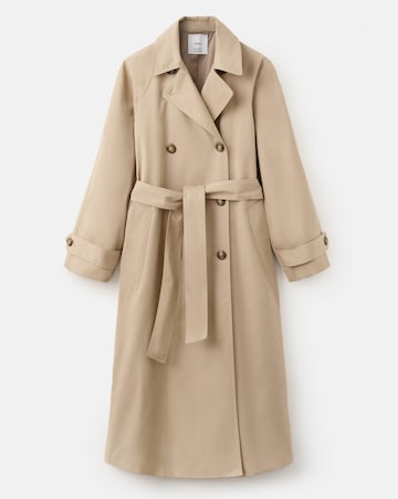 Mango Long Double Breasted Trench Coat
