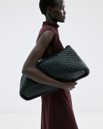 Mango A-Line Turtleneck Sleeveless Dress