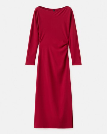 Mango Long Sleeve Boat Neck Dress