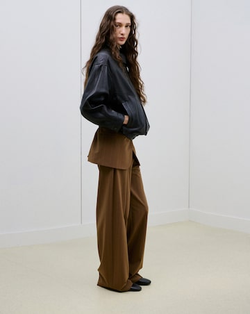 Mango Wide Leg Striped Trouser