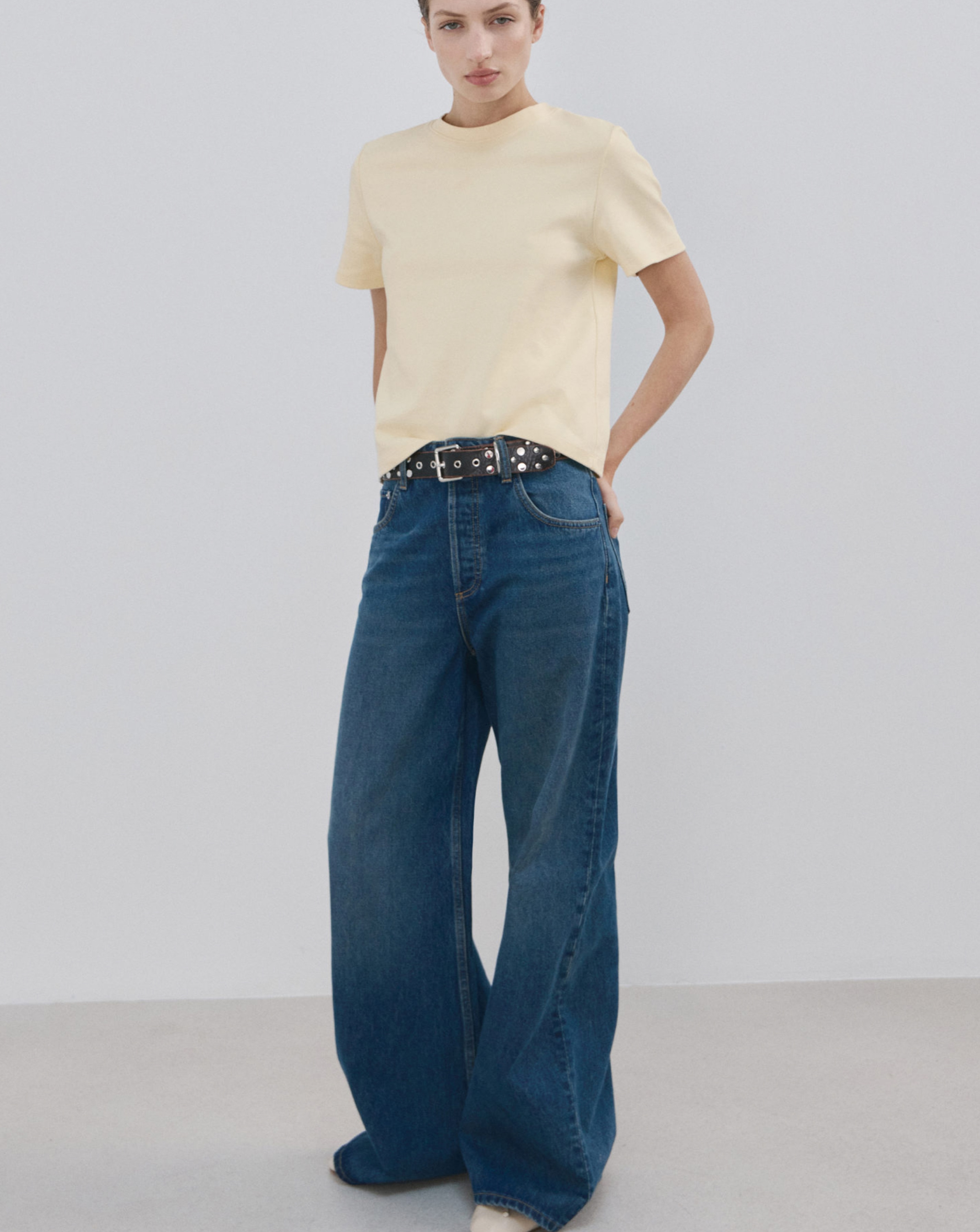 New In - Mango Short Sleeved Cotton T-Shirt