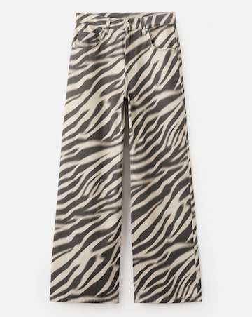 Mango Zebra Printed Jean