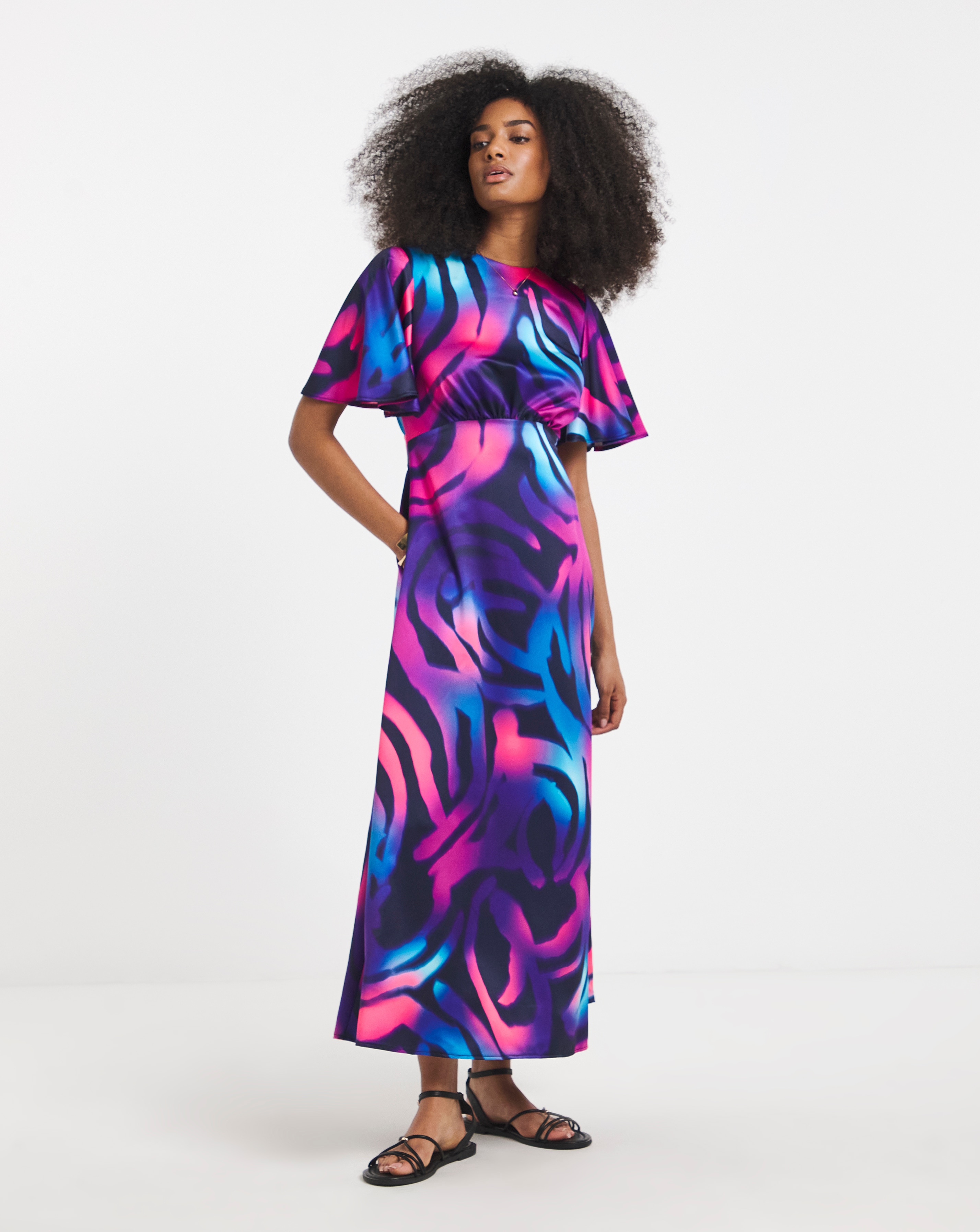 New In - Twisted Wunder Maxi Satin Dress