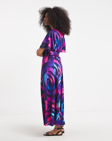 Twisted Wunder Maxi Satin Dress