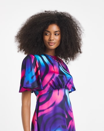 Twisted Wunder Maxi Satin Dress