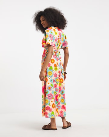 Twisted Wunder Maxi Crepe Dress