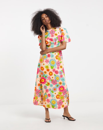 Twisted Wunder Maxi Crepe Dress