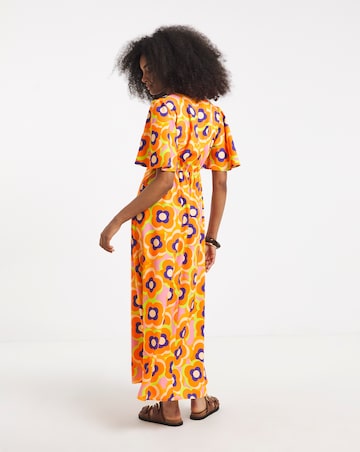 Twisted Wunder Maxi Satin Dress