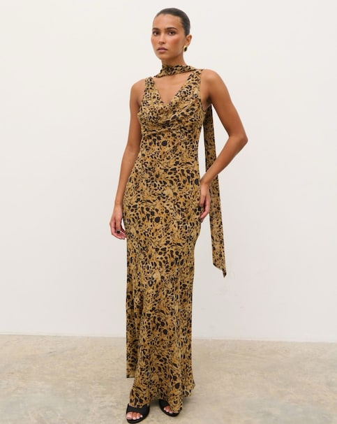 New In - Pretty Lavish Arden Leopard Maxi Dress