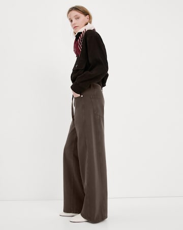 Mango Rachel Wide-Leg Jeans With Drawstring