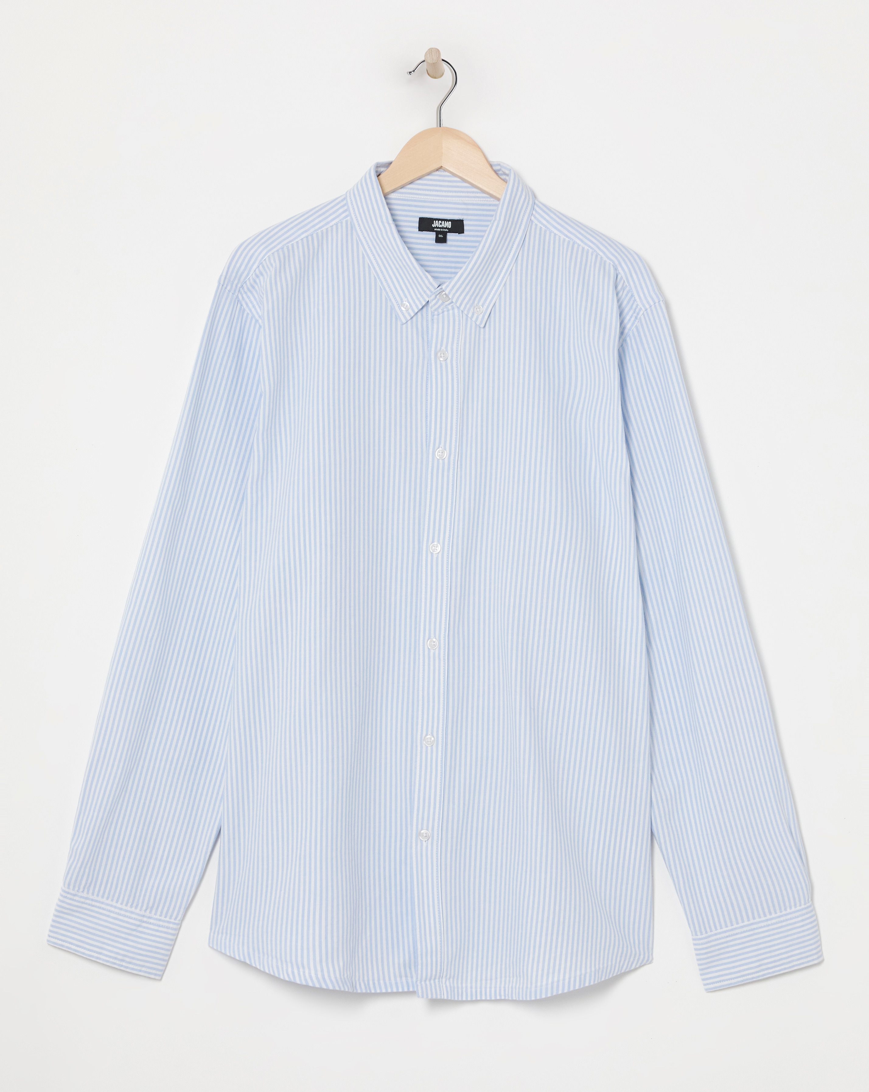 Long Sleeve Stripe Oxford Shirt