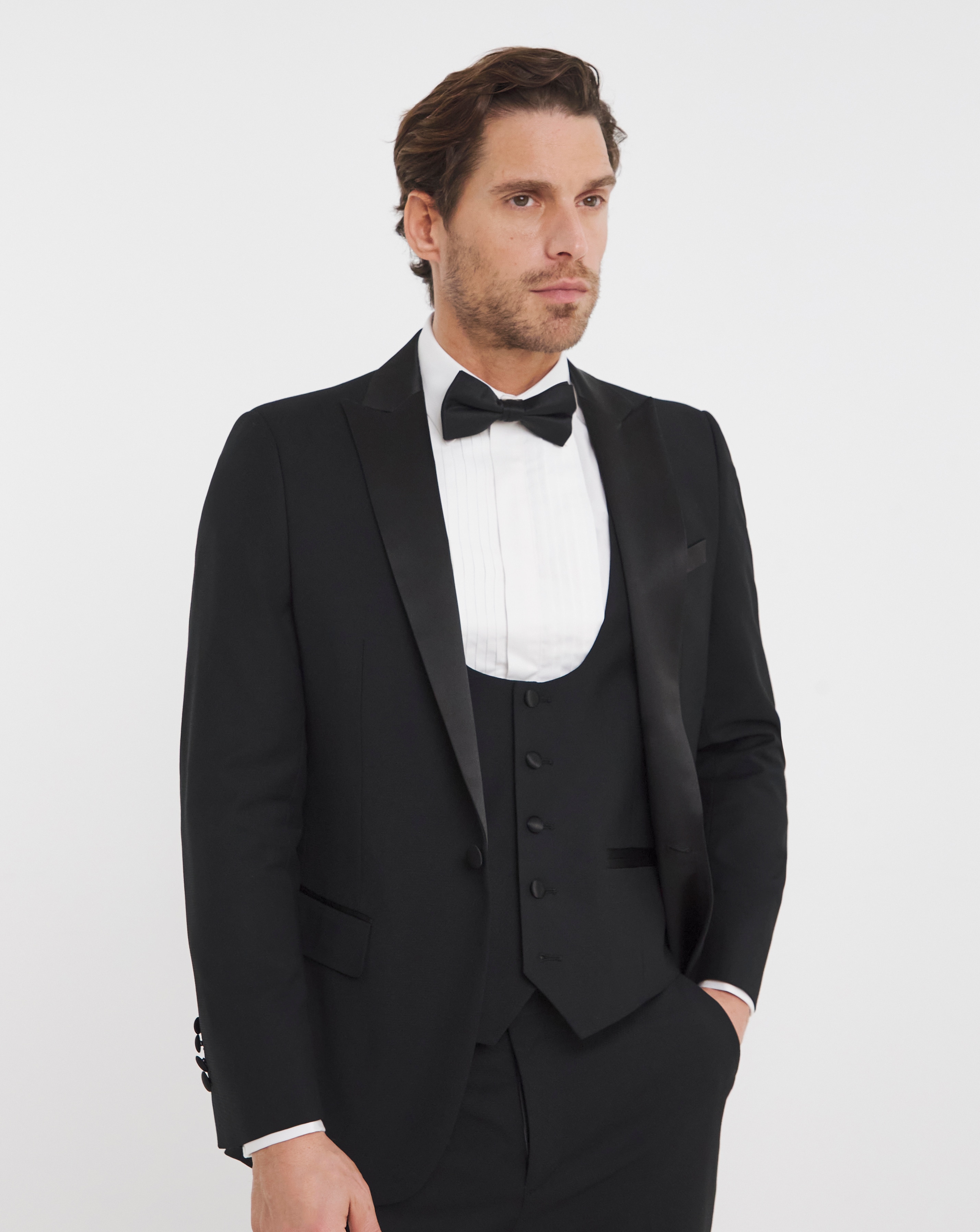 Premium Textured Tuxedo Suit Jacket