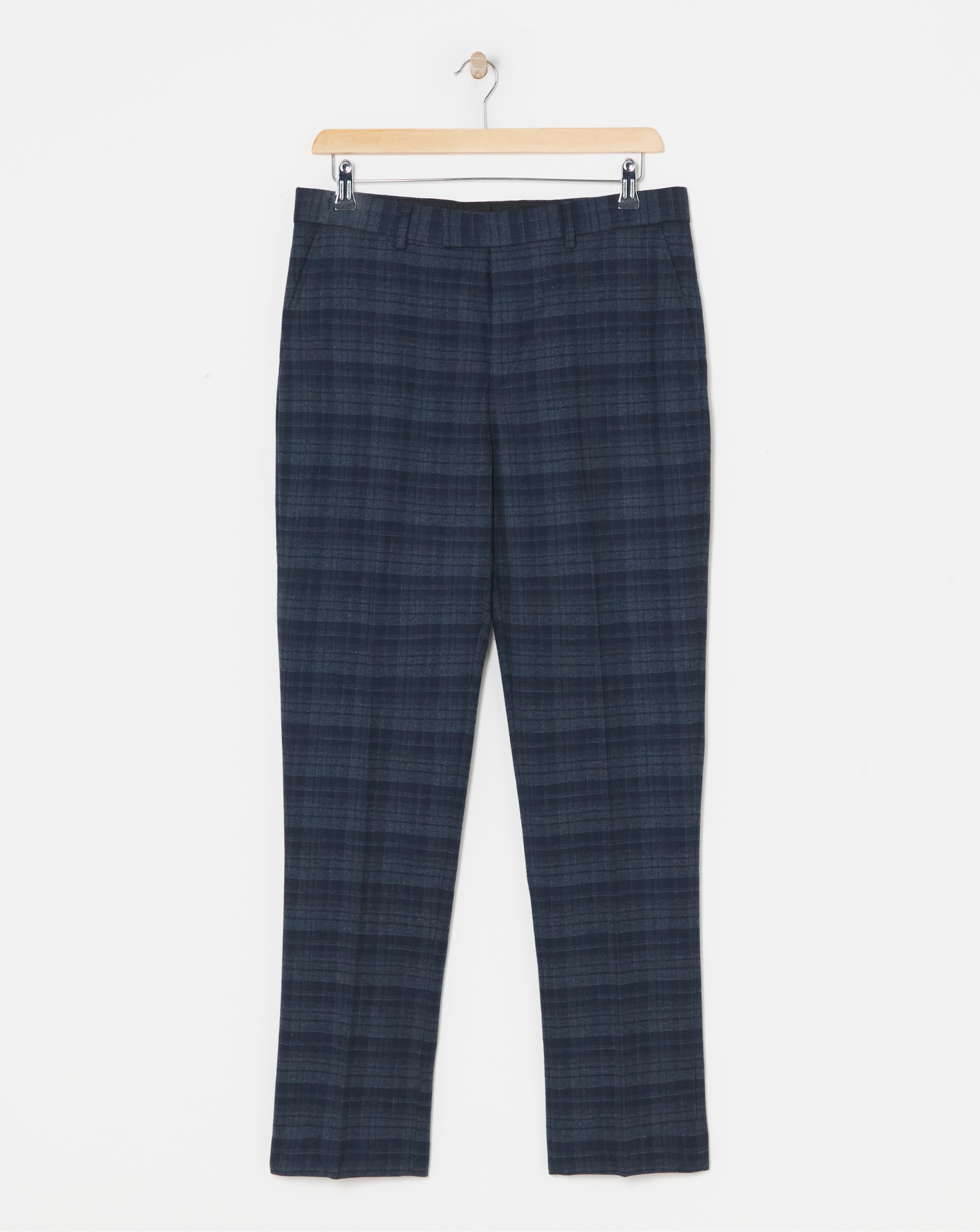 Warm Handle Check Suit Trouser