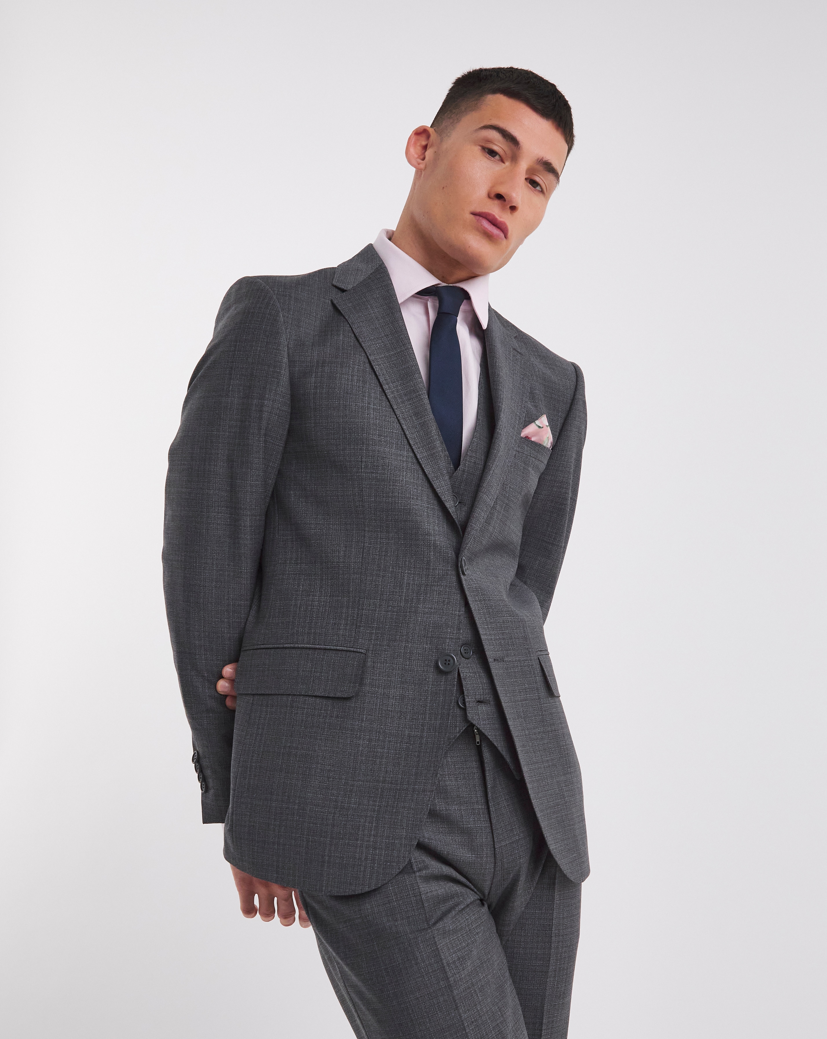 William Hunt Textured Suit Jacket Short